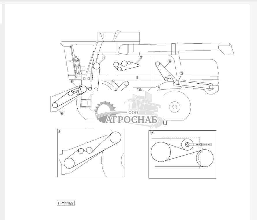 L.H. BELT ROUTINGS REFERENCE 